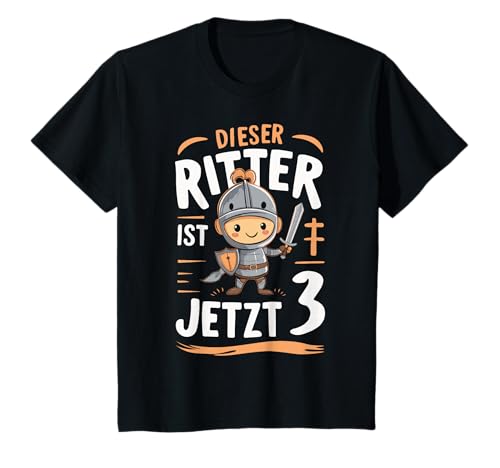 Kinder 3. Geburtstag Dieser Ritter ist jetzt 3 Jahre T-Shirt Kinder 3. Geburtstag Dieser Ritter ist jetzt 3 Jahre T-Shirt von Geburtstagsgeschenk 3 Jahre Geburtstagskind