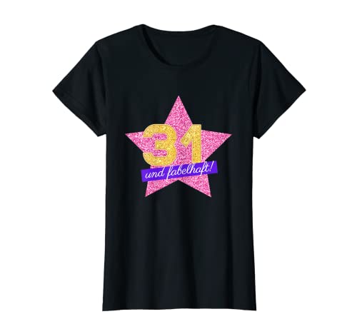 Damen 31 Jahre & Fabelhaft Geschenk 31. Geburtstag Frau Mädchen T-Shirt Damen 31 Jahre & Fabelhaft Geschenk 31. Geburtstag Frau Mädchen T-Shirt von Geburtstagsgeschenk 31 Jahre Geschenkidee