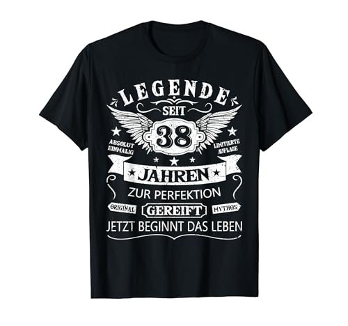 38. Geburtstag Geschenk Frauen Männer Legende 38 Jahre T-Shirt 38. Geburtstag Geschenk Frauen Männer Legende 38 Jahre T-Shirt von Geburtstagsgeschenk 38 Jahre Herren Damen Geschenk