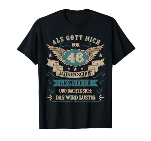 46. Geburtstag Frauen Männer 46 Jahre Geburtstagsgeschenk T-Shirt von Geburtstagsgeschenk 46 Jahre Herren Damen Geschenk