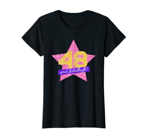 Damen 48 Jahre & Fabelhaft Geschenk 48. Geburtstag Frau Mädchen T-Shirt Damen 48 Jahre & Fabelhaft Geschenk 48. Geburtstag Frau Mädchen T-Shirt von Geburtstagsgeschenk 48 Jahre Geschenkidee
