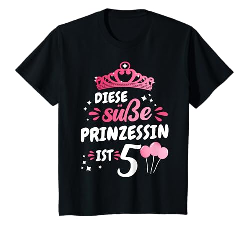5. Geburtstag Mädchen Diese Prinzessin ist 5 T-Shirt 5. Geburtstag Mädchen Diese Prinzessin ist 5 T-Shirt von Geburtstagsgeschenk 5 Jahre Geburtstagskind