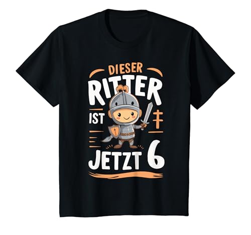 Kinder 6. Geburtstag Dieser Ritter ist jetzt 6 Jahre T-Shirt Kinder 6. Geburtstag Dieser Ritter ist jetzt 6 Jahre T-Shirt von Geburtstagsgeschenk 6 Jahre Geburtstagskind