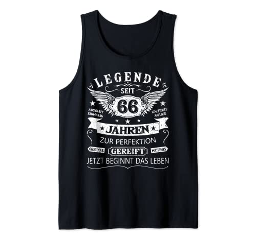 66. Geburtstag Geschenk Frauen Männer Legende 66 Jahre Tank Top 66. Geburtstag Geschenk Frauen Männer Legende 66 Jahre Tank Top von Geburtstagsgeschenk 66 Jahre Herren Damen Geschenk