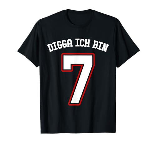 Digga ich bin 7 Jahre alt Mädchen Junge 7. Geburtstag Digga T-Shirt Digga ich bin 7 Jahre alt Mädchen Junge 7. Geburtstag Digga T-Shirt von Geburtstagsgeschenk 7. Geburtstag Junge Mädchen