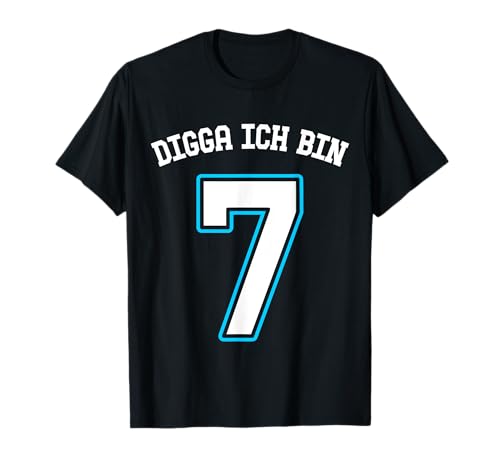 Ich bin 7 Jahre alt Mädchen Junge 7. Geburtstag Digga T-Shirt Ich bin 7 Jahre alt Mädchen Junge 7. Geburtstag Digga T-Shirt von Geburtstagsgeschenk 7. Geburtstag Junge Mädchen