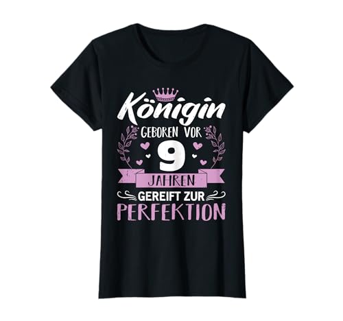 9. Geburtstag Mädchen Königin 9 Jahre Geburtstagsgeschenk T-Shirt 9. Geburtstag Mädchen Königin 9 Jahre Geburtstagsgeschenk T-Shirt von Geburtstagsgeschenk 9 Jahre Kinder Damen Geschenk