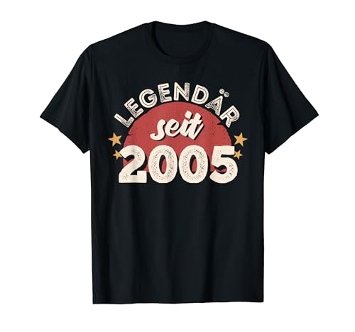 19. Geburtstag Junge Mädchen 19 Jahre 2005 Lustig Geschenk T-Shirt von Geburtstagsgeschenk Damen Herren 2005 Geschenkidee