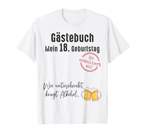 18. Geburtstag Junge Mädchen 18 Jahre 2007 Lustig Geschenk T-Shirt von T-Shirt 18. Geburtstag Junge Mädchen 18 Jahre Deko