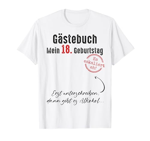 18. Geburtstag Junge Mädchen 18 Jahre 2007 Lustig Geschenk T-Shirt von T-Shirt 18. Geburtstag Junge Mädchen 18 Jahre Deko