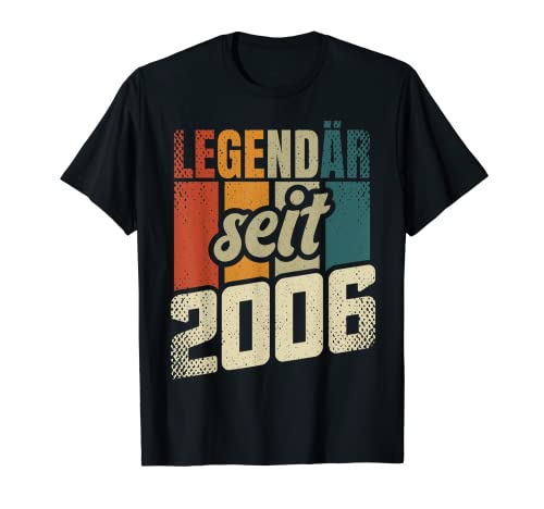 18. Geburtstag Junge Mädchen 18 Jahre 2006 Lustig Geschenk T-Shirt von Geburtstagsgeschenk Damen Herren 2006 Geschenkidee