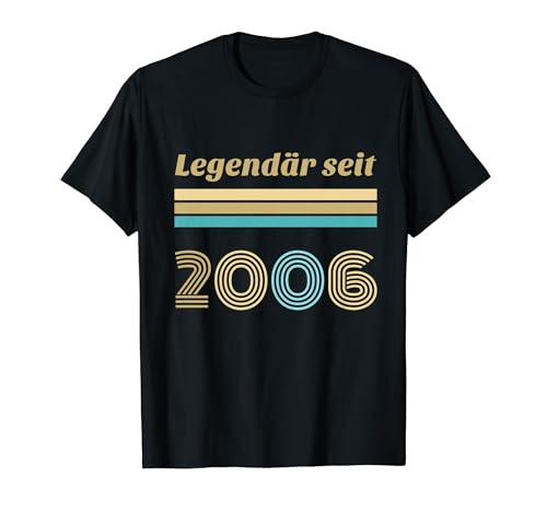 18. Geburtstag Junge Mädchen 18 Jahre 2006 Lustig Geschenk T-Shirt von Geburtstagsgeschenk Damen Herren 2006 Geschenkidee
