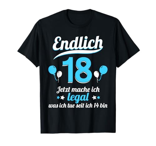 18. Geburtstag Junge Mädchen 18 Jahre 2007 Lustig Geschenk T-Shirt von T-Shirt 18. Geburtstag Junge Mädchen 18 Jahre Deko