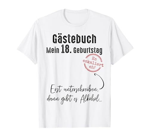 18. Geburtstag Junge Mädchen 18 Jahre 2007 Lustig Geschenk T-Shirt von T-Shirt 18. Geburtstag Junge Mädchen 18 Jahre Deko