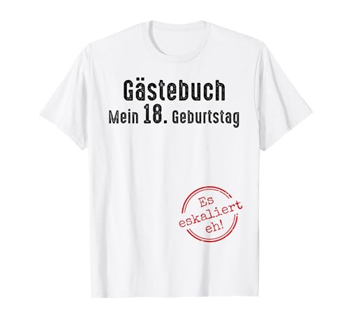 18. Geburtstag Junge Mädchen 18 Jahre 2007 Lustig Geschenk T-Shirt von T-Shirt 18. Geburtstag Junge Mädchen 18 Jahre Deko
