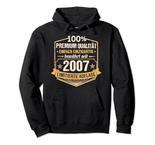 17. Geburtstag Junge Mädchen 17 Jahre 2007 Lustig Geschenk Pullover Hoodie von Geburtstagsgeschenk Damen Herren 2007 Geschenkidee