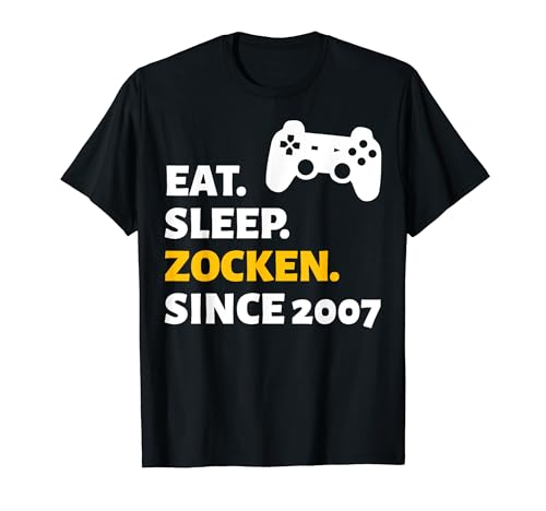 17. Geburtstag Junge Mädchen 17 Jahre 2007 Lustig Geschenk T-Shirt von Geburtstagsgeschenk Damen Herren 2007 Geschenkidee