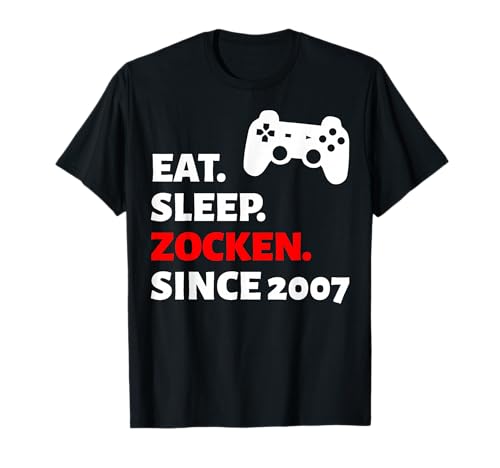 18. Geburtstag Junge Mädchen 18 Jahre 2007 Lustig Geschenk T-Shirt von Geburtstagsgeschenk Damen Herren 2007 Geschenkidee