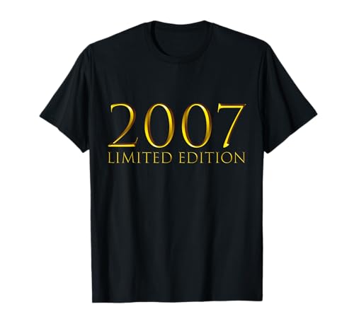 18. Geburtstag Junge Mädchen 18 Jahre 2007 Lustig Geschenk T-Shirt von Geburtstagsgeschenk Damen Herren 2007 Geschenkidee