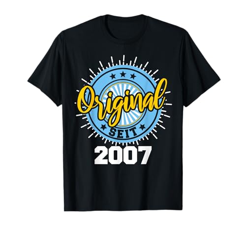 18. Geburtstag Junge Mädchen 18 Jahre 2007 Lustig Geschenk T-Shirt von Geburtstagsgeschenk Damen Herren 2007 Geschenkidee