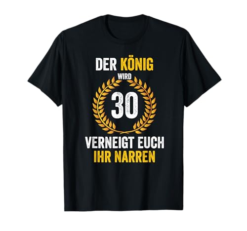 30 Geburtstag Geschenke Geburtstagsdeko Für Männer T-Shirt von Geburtstagsgeschenk Deko Und Geschenkideen Shop