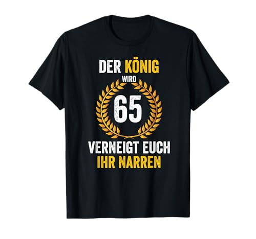 65 Geburtstag Geschenke Geburtstagsdeko Für Männer T-Shirt von Geburtstagsgeschenk Deko Und Geschenkideen Shop