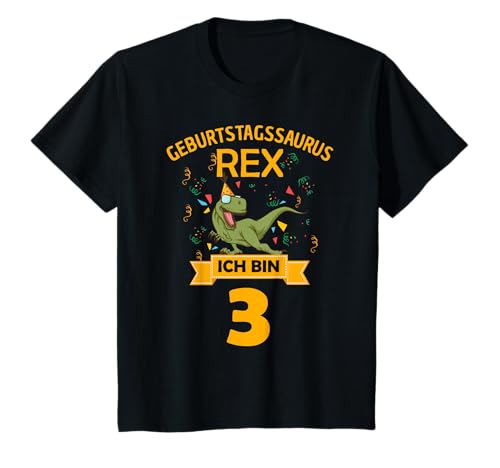 3 Jahr Geburtstag Dinosaurier I Mädchen Junge T-Rex Dino T-Shirt 3 Jahr Geburtstag Dinosaurier I Mädchen Junge T-Rex Dino T-Shirt von Geburtstagsgeschenk Dinosaurier Ich Bin 3 Jahre