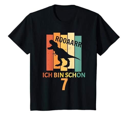 7 Jahr Geburtstag Dinosaurier I Mädchen Junge T-Rex Dino T-Shirt 7 Jahr Geburtstag Dinosaurier I Mädchen Junge T-Rex Dino T-Shirt von Geburtstagsgeschenk Dinosaurier Ich Bin 7 Jahre