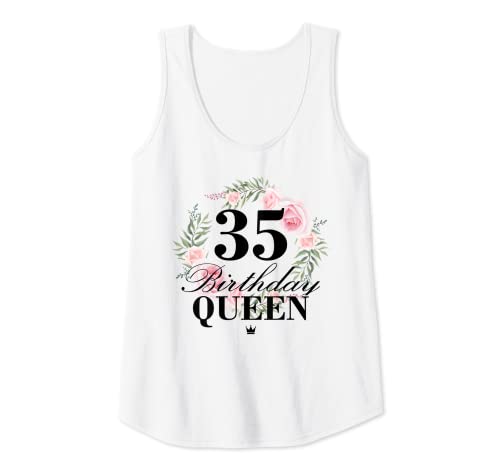 Damen 35. Geburtstag Birthday Queen 35 Jahre Tank Top Damen 35. Geburtstag Birthday Queen 35 Jahre Tank Top von Geburtstagsgeschenk Frauen zum 35. Geburtstag