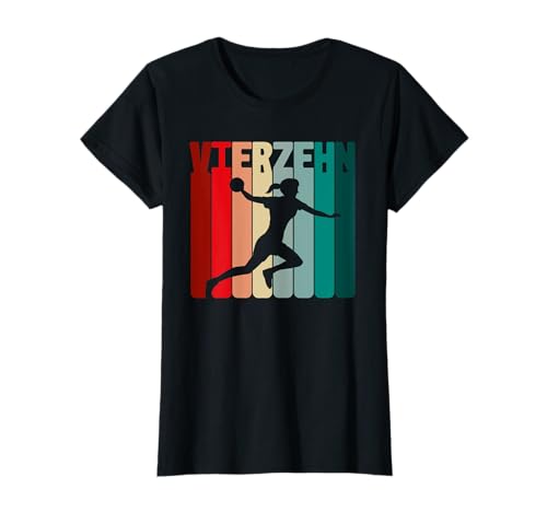14. Geburtstag Handballer 14 Jahre Mädchen Handball T-Shirt von Geburtstagsgeschenk Handball Mädchen Sport Frauen