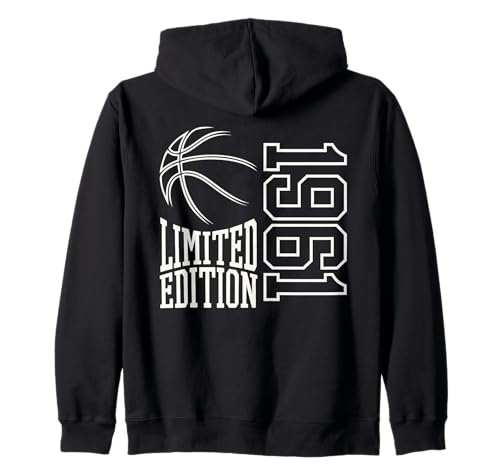 Geboren 1961 Herren Geburtstag Jahrgang 1961 Basketball Kapuzenjacke Geboren 1961 Herren Geburtstag Jahrgang 1961 Basketball Kapuzenjacke von Geburtstagsgeschenk Mann Frau geboren in 1961