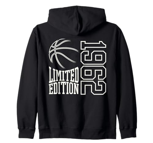 Geboren 1962 Herren Geburtstag Jahrgang 1962 Basketball Kapuzenjacke Geboren 1962 Herren Geburtstag Jahrgang 1962 Basketball Kapuzenjacke von Geburtstagsgeschenk Mann Frau geboren in 1962