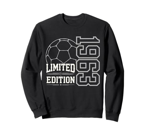 Geboren 1963 Damen Herren Geburtstag Jahrgang 1963 Fussball Sweatshirt Geboren 1963 Damen Herren Geburtstag Jahrgang 1963 Fussball Sweatshirt von Geburtstagsgeschenk Mann Frau geboren in 1963