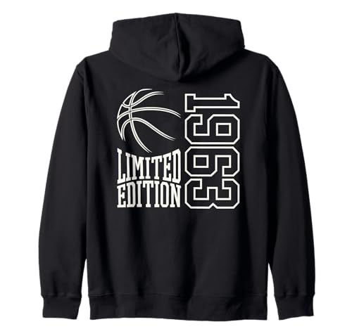 Geboren 1963 Herren Geburtstag Jahrgang 1963 Basketball Kapuzenjacke Geboren 1963 Herren Geburtstag Jahrgang 1963 Basketball Kapuzenjacke von Geburtstagsgeschenk Mann Frau geboren in 1963