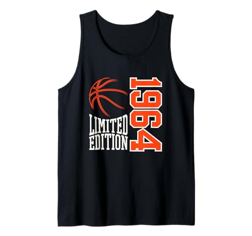 Geboren 1964 Herren Geburtstag Jahrgang 1964 Basketball Tank Top von Geburtstagsgeschenk Mann Frau geboren in 1964