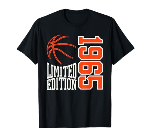 Geboren 1965 Herren Geburtstag Jahrgang 1965 Basketball T-Shirt von Geburtstagsgeschenk Mann Frau geboren in 1965