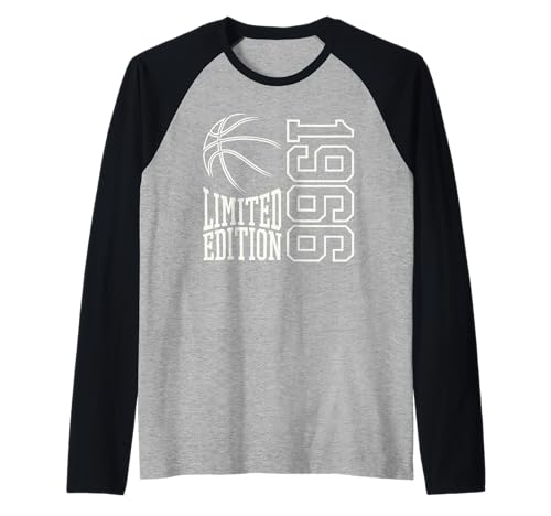 Geboren 1966 Herren Geburtstag Jahrgang 1966 Basketball Raglan von Geburtstagsgeschenk Mann Frau geboren in 1966