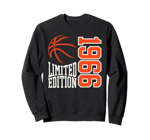 Geboren 1966 Herren Geburtstag Jahrgang 1966 Basketball Sweatshirt von Geburtstagsgeschenk Mann Frau geboren in 1966