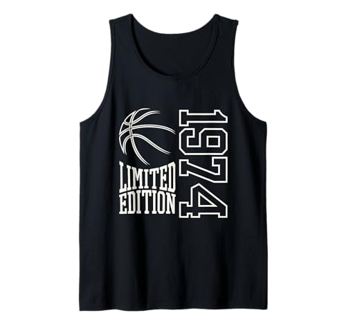 Geboren 1974 Herren Geburtstag Jahrgang 1974 Basketball Tank Top von Geburtstagsgeschenk Mann Frau geboren in 1974