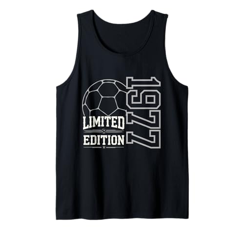 Geboren 1977 Damen Herren Geburtstag Jahrgang 1977 Fussball Tank Top von Geburtstagsgeschenk Mann Frau geboren in 1977