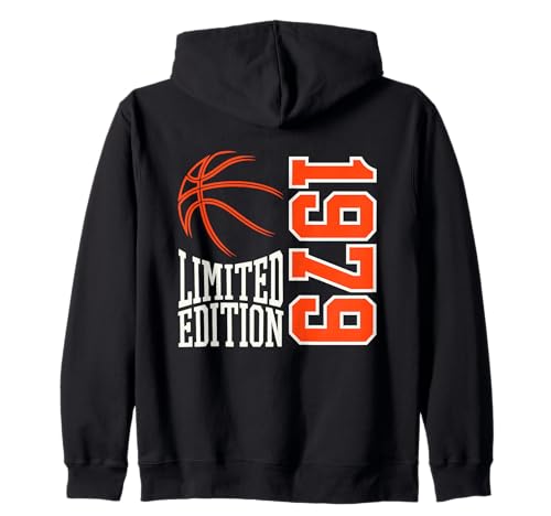 Geboren 1979 Herren Geburtstag Jahrgang 1979 Basketball Kapuzenjacke von Geburtstagsgeschenk Mann Frau geboren in 1979
