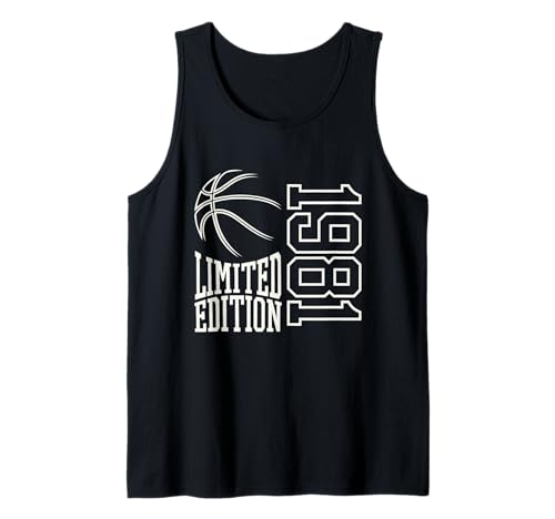 Geboren 1981 Herren Geburtstag Jahrgang 1981 Basketball Tank Top Geboren 1981 Herren Geburtstag Jahrgang 1981 Basketball Tank Top von Geburtstagsgeschenk Mann Frau geboren in 1981