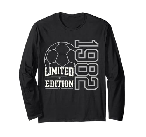 Geboren 1982 Damen Herren Geburtstag Jahrgang 1982 Fussball Langarmshirt Geboren 1982 Damen Herren Geburtstag Jahrgang 1982 Fussball Langarmshirt von Geburtstagsgeschenk Mann Frau geboren in 1982