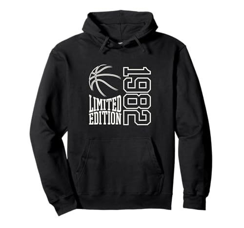 Geboren 1982 Herren Geburtstag Jahrgang 1982 Basketball Pullover Hoodie Geboren 1982 Herren Geburtstag Jahrgang 1982 Basketball Pullover Hoodie von Geburtstagsgeschenk Mann Frau geboren in 1982