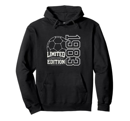 Geboren 1983 Damen Herren Geburtstag Jahrgang 1983 Fussball Pullover Hoodie Geboren 1983 Damen Herren Geburtstag Jahrgang 1983 Fussball Pullover Hoodie von Geburtstagsgeschenk Mann Frau geboren in 1983