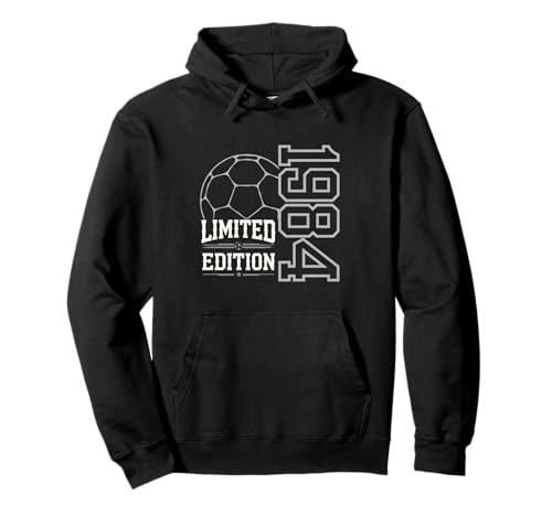 Geboren 1984 Damen Herren Geburtstag Jahrgang 1984 Fussball Pullover Hoodie von Geburtstagsgeschenk Mann Frau geboren in 1984