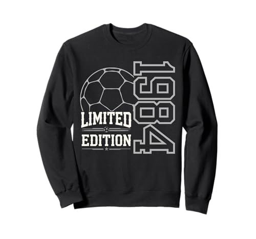 Geboren 1984 Damen Herren Geburtstag Jahrgang 1984 Fussball Sweatshirt von Geburtstagsgeschenk Mann Frau geboren in 1984