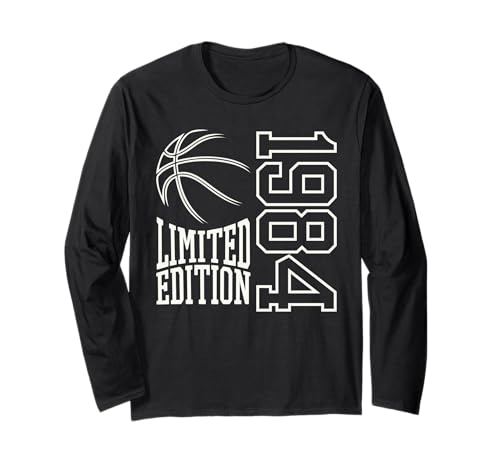 Geboren 1984 Herren Geburtstag Jahrgang 1984 Basketball Langarmshirt von Geburtstagsgeschenk Mann Frau geboren in 1984