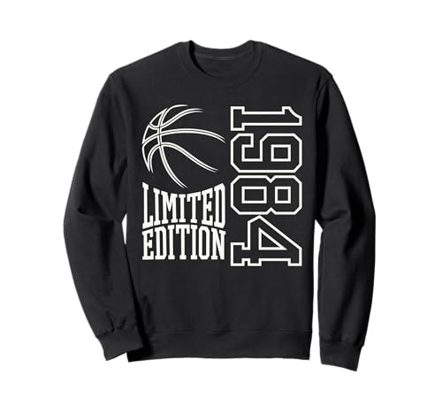 Geboren 1984 Herren Geburtstag Jahrgang 1984 Basketball Sweatshirt von Geburtstagsgeschenk Mann Frau geboren in 1984