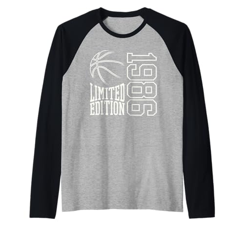 Geboren 1986 Herren Geburtstag Jahrgang 1986 Basketball Raglan Geboren 1986 Herren Geburtstag Jahrgang 1986 Basketball Raglan von Geburtstagsgeschenk Mann Frau geboren in 1986